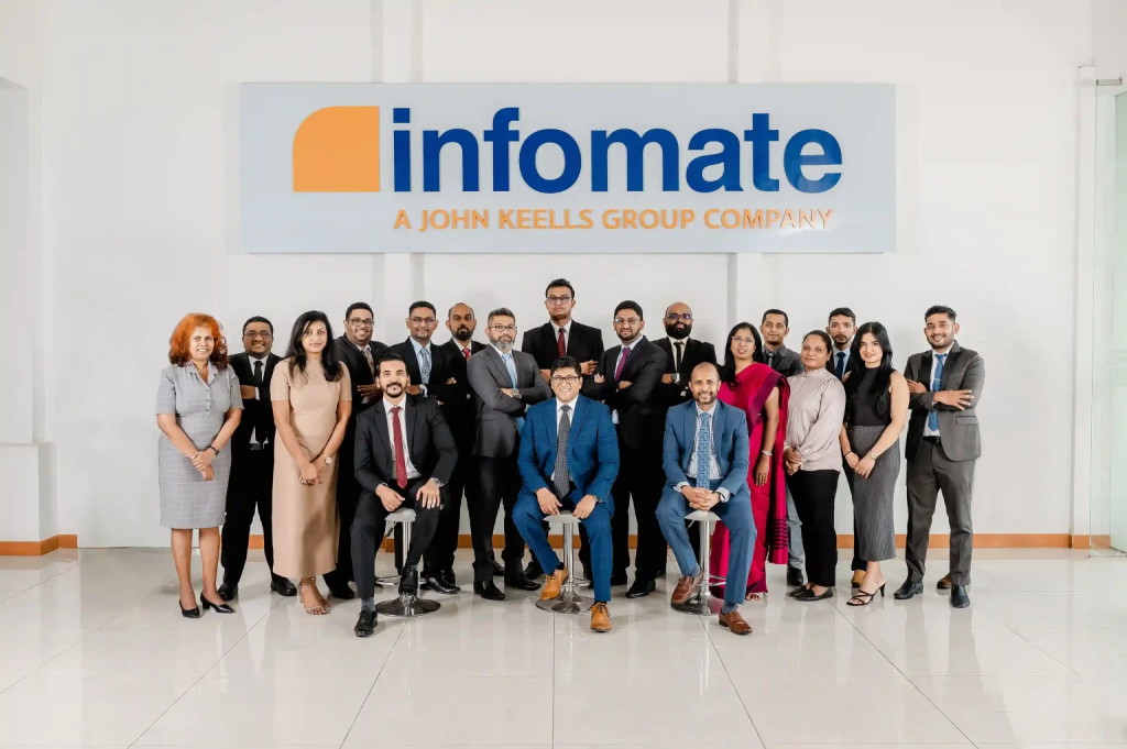 Infomate leadership team at Colombo office, representing a leading BPO company in Sri Lanka